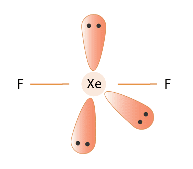Hybradization of XeF2